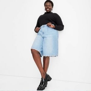 NWT - Future Collective Plus Size Denim Shorts